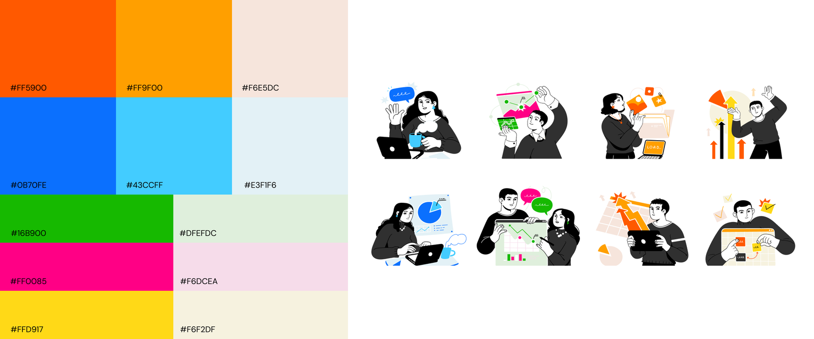 Extandard colores e ilustraciones